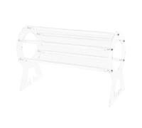 Présentoir de bandeau en acrylique robuste pour femme - Design transparent amovible