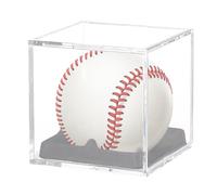 Présentoir de baseball, protection contre la poussière en acrylique, base en velours, vitrine de boîte de baseball, organisateur de sport pour la maison, salle de jeux, collection d'équipe signée
