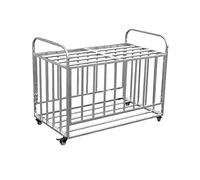 Présentoir de Basket-Ball pour Garage extérieur, Cage de Basket-Ball sur roulettes, Grand Chariot de Rangement pour Ballons d'exercice avec Couvercle, Support pour balles de Tennis, St (30 b