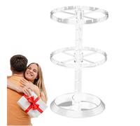 Présentoir de boucles d'oreilles pour vendeurs, support de boucles d'oreilles rotatif à 2 niveaux, tours à bijoux, fournitures de vêtements, organisation à domicile pour Noël, fête des mères
