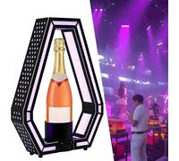 Présentoir de bouteille de champagne VIP, éclairage LED, couleur réglable pour bouteilles de vin, pour bar, hôtel, boîte de nuit, bouteille privée