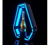 Présentoir de bouteilles d'alcool éclairé par LED, présentoir de bouteilles de champagne As de pique 7 couleurs, présentoir de bouteilles de vin lumineux for bar/hôtel/discothèque/fête de présentation