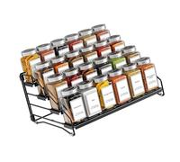 Présentoir de bouteilles de cuisson polyvalent à 4 couches Structure métallique antirouille s ' adapte armoires standard Peut contenir de nombreux conteneurs Planificateur de cuisine pliable