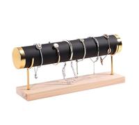 Présentoir de bracelets monocouche/double, 2 pièces, présentoir bijoux en bois, support rangement, comptoir pour Bracelets(Black cortex)
