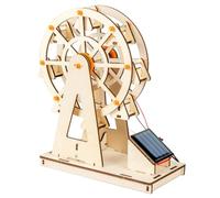 Présentoir de bureau en bois à grande roue Modèle scientifique à énergie | Assemblage avec valeur d'observation mécanique pour les leçons en t les projets familiaux