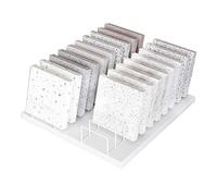 Présentoir de Carreaux de Bureau doré - Support d'échantillons en métal et Petit Support d'assiette pour échantillons de Carreaux de céramique Solution de Stockage commer