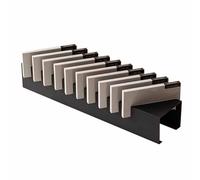 Présentoir de carreaux pour salons et commerces de détail, présentoir en marbre avec 10 emplacements pour cartes, étagère à échantillons en porcelaine pour salles d'exposition, solution d'af