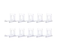 Présentoir De Cartes en Acrylique 10 Pièces avec Conception Positionnement Réglable pour Exposition Vitrine Accessoire Présentation Base D'affichage Stable