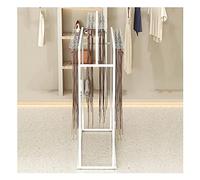 Présentoir de Ceinture pour Hommes, Support de Rangement pour magasins de vêtements, boutiques, présentoir Double Face, Support d'écharpe Multifonctionnel (Blanc 80x40x150cm)