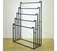 Présentoir de ceinture sur pied pour écharpe, porte-serviettes d'extérieur en métal, porte-châle en fer, support de rangement en tissu pour vêtements commerciaux, magasin de détail