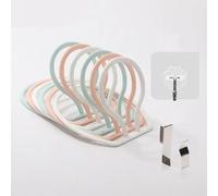 Présentoir De Chapeau De Baseball, Porte-Casquette T1, Porte-Chapeau, Porte-Cisco, Vêtements, Écharpe, Serviette, Étagère De Rangement Ronde, Organisateurs De Maison--Multicolor-6pcs
