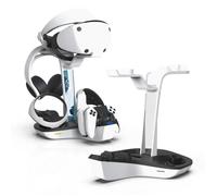 Présentoir de charge pour contrôleur Sony PS VR2 / PS5 / PS5 DualSense Edge, station de chargement pour casque VR avec lumière RGB