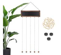 Présentoir de collage pour photos - Grille murale en bois - 30 clips de mémoire - Système d'arrangement mural élégant pour bureau à domicile, bureau à domicile, support polyvalent pour œuvres d'art