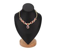Présentoir de Collier de Buste de Bijoux, Chevalet de Bijoux en Cuir, Présentoir de Chaîne de Collier, Support de Tour de Buste, Support de Mannequin de Bijoux, Support de Bijoux