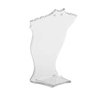 Présentoir de collier ， Présentoir de magasin de buste de mannequin Présentation de bijoux Pas facile à déformer Collier Chevalet Organisateur de bijoux Présentoirs Stand avec (transparence)