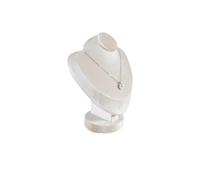 Présentoir de colliers 15 * 7.8 * 18.5cm Velvet Necklace Display Stand Jewelry Props for Exhibition(Beige)