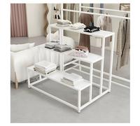 Présentoir De Comptoir En Métal Pour Chaussures, Sacs À Main, Étagère Sur Pied À 3 Niveaux, Présentoir À Gradins Pour Magasin De Vêtements, Pour Commerces, Maisons Et Hôtels(Blanc,100x75x90 cm)