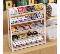 Présentoir de comptoir pour collations et chewing-gum - Panier de 60 cm de large, étagères en acier à suspendre pour cuisine et concessions, solution de rangement polyvalente pour une niisation facile