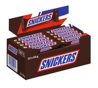 Présentoir de comptoir Snickers avec 32 barres emballées individuellement 32x50g
