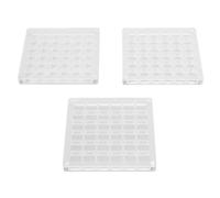 Présentoir de coque magnétique en acrylique 3 pièces, boîte de rangement décorative avec fermoir magnétique sécurisé, organisateur de bijoux en acrylique transparent pour perles