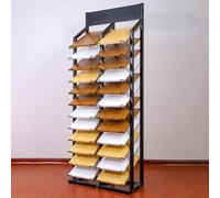 Présentoir de Dalles de marbre Grand Format - Organiseur Multicouche sur Pied pour échantillons d'armoires, de Portes et de carrelage - Vitrine pour Magasin de détail et Salon Professionnel