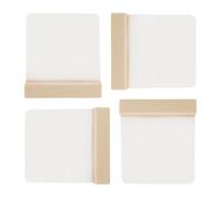 Présentoir de Faux Ongles en Bois et Plastique 4 Pièces pour Manucure | Organisation Stable, Nettoyage Facile, Placement Polyvalent, pour Espaces Personnels et Stations D’onglerie à Domicile