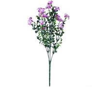 Présentoir de fleurs artificielles d'intérieur avec haleine de bébé esthétique dans un pot fini pour un attrait visuel constant (violet)