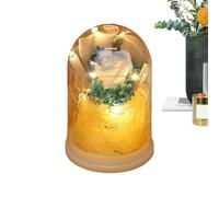 Présentoir de fleurs préservées, fonction cadeau de rose éternelle, bouquet infini pour cadeau romantique, caractéristiques artisanales florales , décoration d'intérieur élégante