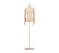 Présentoir de Forme de Robe de Mannequin pour Femme, Torse Complet du Corps pour la décoration de fenêtre de Magasin de vêtements Silver Style A Size M