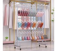 Présentoir de lingerie en métal pour soutien-gorge et culotte - Idéal pour les boutiques de vêtements, les centres commerciaux, les hijabs, les châles en soie et les serviettes