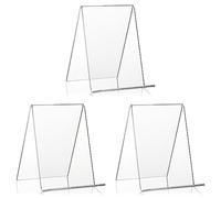 Présentoir de Livre/présentoir de Livre comme Support de Marchandises et présentoir incliné au Format DIN A6 en PLEXIGLAS Original (Lot de 3)