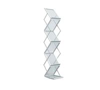 Présentoir de magazines pliable en alliage d'aluminium | Multicolore : for le bureau, les salons professionnels, les expositions(C)