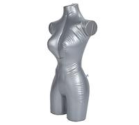 Présentoir de Mannequins Gonflables Féminins pour Le Haut du Corps avec Anneau de Suspension, Matériau en PVC épais, Facilement Pliable pour Vitrine, Prise de Vue d'avatar,