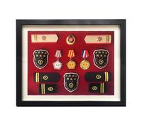 Présentoir de médailles Marathon, boîte à mémoire d'affichage de cadre photo 3D profond, vitrine d'ombre artisanale à suspendre,pour spécimens de médailles,fleurs,broche d'insigne de médaille d'art