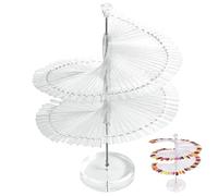 Présentoir de nuancier pour Nail Art, présentoir en spirale pour faux ongles, outils de pratique en plastique transparent avec 120 bâtons