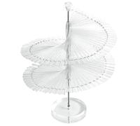 Présentoir de nuancier pour Nail Art, présentoir en spirale pour faux ongles, outils de pratique transparents en plastique, 120 bâtons, étagère pour faux ongles