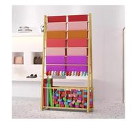 Présentoir de papier cadeau, support de rouleau de papier de soie commercial pour fleuriste/boutique de cadeaux/salle d'artisanat/magasin de gâteaux, finition dorée, 100 x 40 x 170 cm