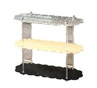 Présentoir de Parfum Acrylique à 2 Niveaux, Stockage de Parfum et présentoir, Design Floral, adapté aux Hommes et aux Femmes, idéal pour Le Stockage de Salle de Bain et de Chambre à Coucher.-L