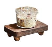 Présentoir de parfum - Carré, support en bois durable, organisateur décoratif pour pots de fleurs | Support de décoration de maison polyvalent pour l'affichage de magasins de chambre à coucher de c