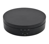 Présentoir de Plateau Tournant Rechargeable Noir, Vitesse de Rotation de 360 Degrés / Angle Réglable pour L'Affichage de Photographie / Bijoux