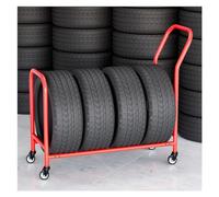 Présentoir de pneus de sous-sol pour camions, étagère de pneus sur pied pour pneus d'hiver, semi-pneus, vieilles jantes, support de chariot roulant pour garage, salon, abri auto