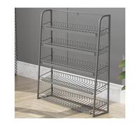 Présentoir de rangement, étagère de supermarché à 5 niveaux avec porte-étiquettes, organisateur de comptoir pour collations et fruits, support mural, étagère de vente au détail