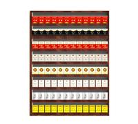 Présentoir de rangement mural, étagère à snacks, présentoir métallique, présentoir à cigarettes, étagère gain de place pour supermarché, étagère à allumettes pour une organisation optimale d