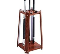 Présentoir de rangement pour queues de billard Support de queue de billard en bois à 8 emplacements - Support de sol peu encombrant for la maison, l'école et les clubs Support portable pour queues de