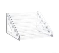 Présentoir de rangement transparent de grande capacité avec plusieurs couches pour cosmétiques, ornements, figurines et petites collections décoratives (7 couches)