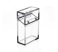 Présentoir de rouge à lèvres en acrylique - Boîte d'affichage de rouge à lèvres transparente | Conteneur de stockage de support de à de poche de boîtes de maquillage minces portatives