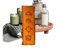 Présentoir de symboles culturels - Décoration de la maison | Panneau en bois gravé | Pour collectionneurs, maison, bureau, appartement, salon, chambre à coucher, entrée, couloir, galerie bibliothèque