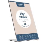 Présentoir de table EUROPEL Acrylic DIN A6 vertical incliné