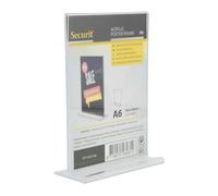 Présentoir de table Securit Acrylic DIN A6 vertical droit transparent
