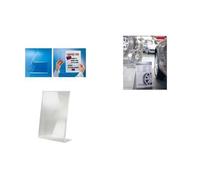 Sigel TA211 TA211 Présentoir de table en forme de L Utilisation pour format de papier: DIN A4 horizontal transparent 1 pc(s)